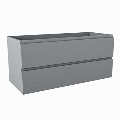 Mondiaz HAY wastafelonderkast - 110x45x50cm - 2 lades - uitsparing midden - softclose - Plata