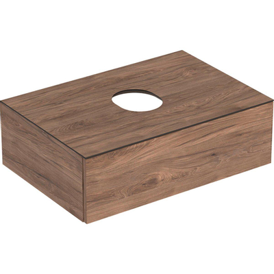 Geberit VARIFORM onderkast - 1 la - 75cm - met sifon - noten hickory (hout)