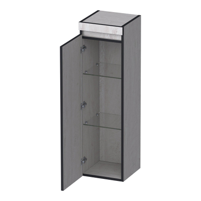 BRAUER Joy Edge armoire de salle de bains - 120x35x35cm - 1 porte - ouverture à gauche - sans poignée - Forest Seashell
