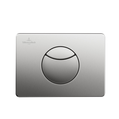 Villeroy & Boch Viconnect bedieningsplaat dualflush frontbediend - 20.5x14.5cm - mat rvs