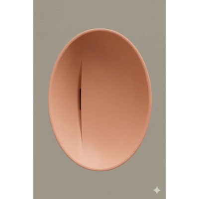 Zeza Element Waskom - 51x35.5x14.2 - solid surface - glans peach (roze)