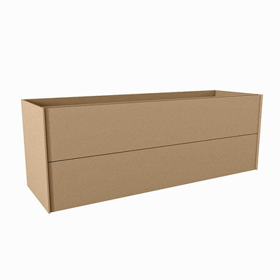 Mondiaz TENCE wastafelonderkast - 140x45x50cm - 2 lades - push to open - softclose - Oro