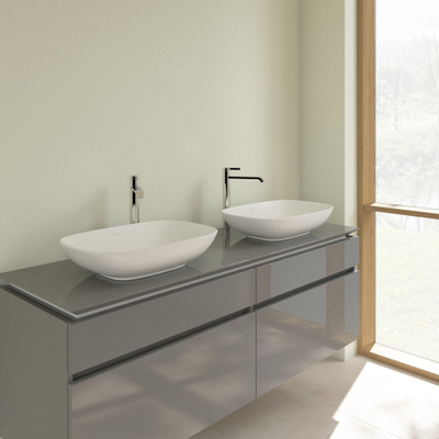 Villeroy & Boch Loop & friends vasque à poser - 56x38cm - rectang z/s C+ stone white