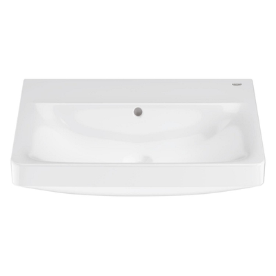 Grohe Euro Ceramic Wastafel - vrijhangend - 60x 47cm - zonder kraangat - met overloop - exclusief wandbevestiging - alpine wit
