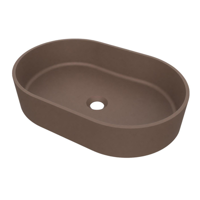 Arcqua Case Opbouw Waskom - ovaal - 55x36cm - mat chocola