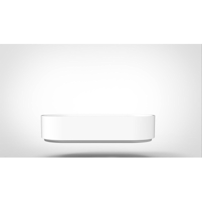 Arcqua Case waskom - 60x26cm - Ovaal - Cast marble Wit Mat