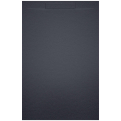 Riho Isola Receveur de douche 120x80x3cm Marbre de synthèse Structure ardoise mat anthracite