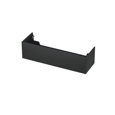 INK Wastafelonderkast - 140x45x37.6cm - 1 lade - push to open - met recht opdekfront - MDF lak - Antraciet mat