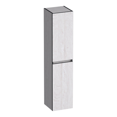 BRAUER Joy Edge armoire de salle de bain - 160x35x35cm - avec 2 portes sans poignée ouvrant à gauche ou à droite Forest Seashell