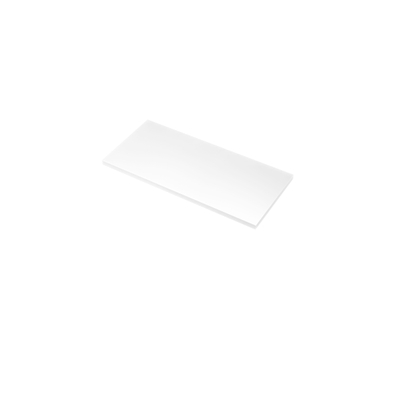 Proline top plaque de recouvrement laquée 100x46x3,2cm blanc mat