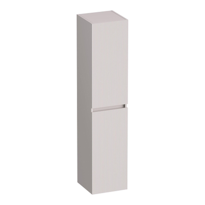 BRAUER Joy Wavy Armoire haute - 160x35x35cm - 1 porte - ouvrant à gauche ou à droite - sans poignée - sable mat