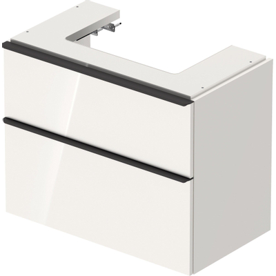 Duravit D-neo Meuble sous vasque 78.4x44.2x62.5cm 2 tiroirs Blanc haute brillance