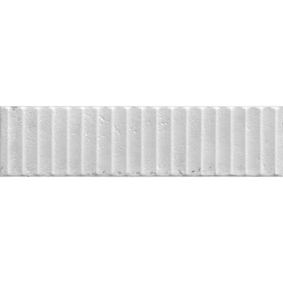 Cifre Cerámica Mussa Pour carrelage mural - 30x7,5cm - 8mm - nervuré - Blanc