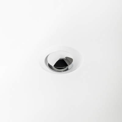 Xellanz Nero baignoire îlot 178 x 80 cm acrylique brillant blanc/noir avec vidage brillant blanc