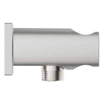 Grohe Rainshower Wandaansluitbocht - 1/2" - met houder - vierkante rozet - Supersteel (RVS)