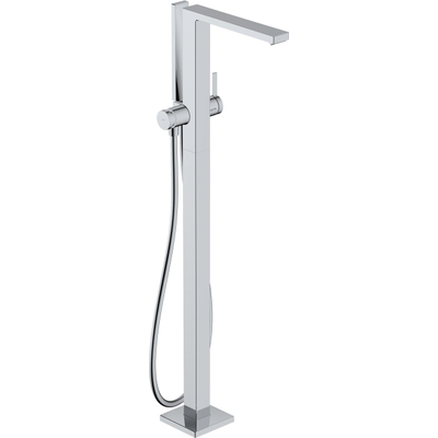 Hansgrohe Tecturis E Eengreeps badmengkraan vloermontage - vrijstaand - hoogglans chroom
