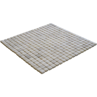The Mosaic Factory Natural Stone mozaïektegel - 30.2x30.2cm - wand en vloertegel - Vierkant - Marmer Cararra Anticato Mat
