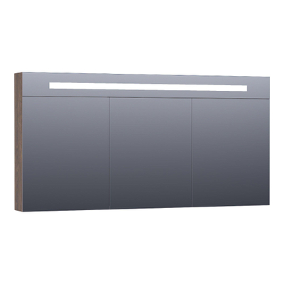 BRAUER Promise Deluxe armoire de toilette – 139 x 70 x 15 cm – LED directe – Grove (noyer)