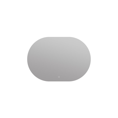 Arcqua Oval miroir – ovale – 100 x 70 cm – LED indirecte tout autour – chauffage de miroir – Naturel
