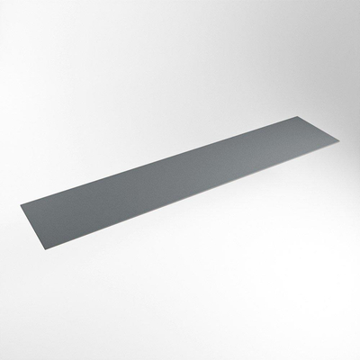 Mondiaz TOP 23 Plan sous vasque - 200x23.5x0.9cm - compatible comme plan de meuble - solid surface - Plata