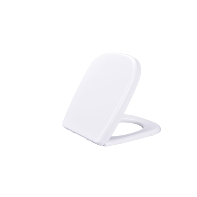 FugaFlow Eccelente Pietra Abattant WC - dégagement rapide - fermeture douce - compatible avec Duravit D-code - blanc brillant