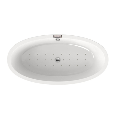 Xenz Système d'air intégré dans une baignoire autoportante parties visibles en chrome