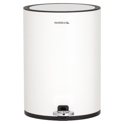 Sealskin Industrial Poubelle à pédale Blanc