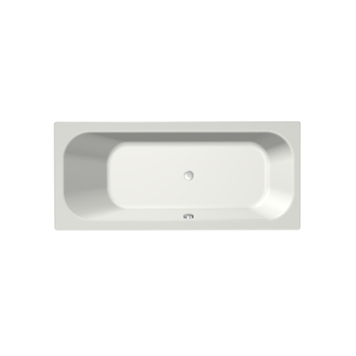 Xenz Aruba Ligbad - 170x75x48 - afvoer Midden - acryl - wit mat