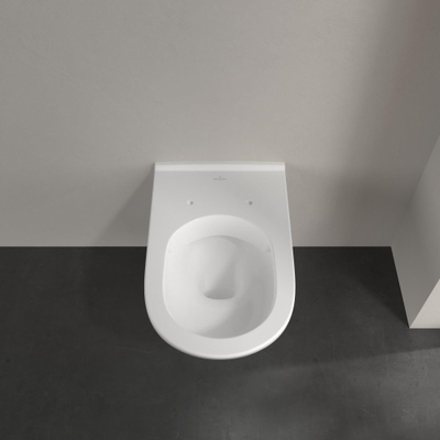 Villeroy & Boch O.novo Cuvette à chasse profonde - sans rebord de rinçage, suspendue au mur, avec DirectFlush, White Alpine CeramicPlus