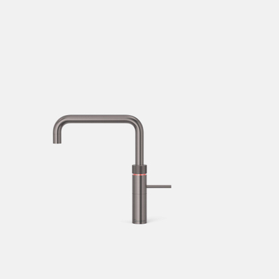 Quooker Fusion Square robinet d'eau bouillante - bec pivotant - réservoir Combi+ - Eau chaude / eau bouillante - Gun metal