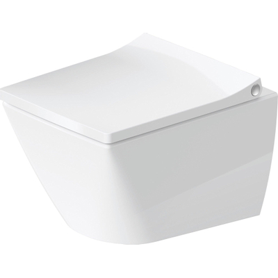 Duravit Viu WC suspendu sans rebord compact encastré 37x48cm avec fixation cachée blanc