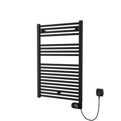Plieger Elba Electrical Elektrische Designradiator - 94.2x60cm - met thermostaat - 500w - mat zwart