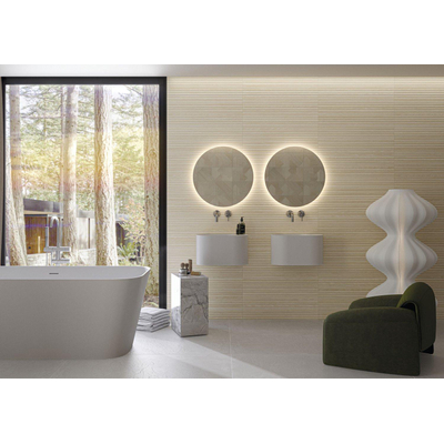 ÉCHANTILLON Terravito Bevella carreau mural - 30x75cm - rectifié - effet bois - Maple mat (beige)