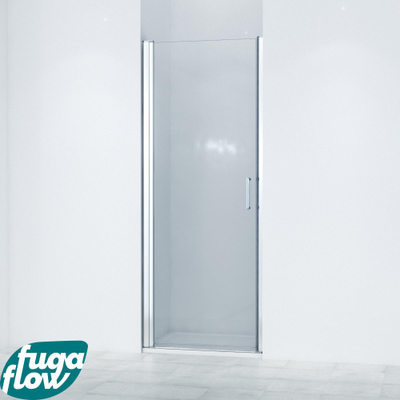 FugaFlow Efficiente Vetro Porte battante 80x200cm profil Chrome et verre de sécurité