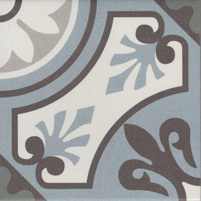 SAMPLE Douverre Jones Vintage carrelage décor 20x20cm - 8mm - R9 - porcellanato Lilou Blue