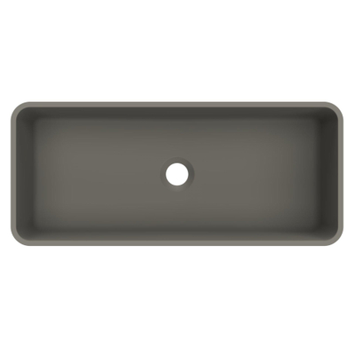 Arcqua Case Vasque à poser - rectangulaire - 60x26cm - quartz mat gris