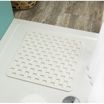 Sealskin Doby Tapis de sécurité 50x50 cm Caoutchouc Blanc