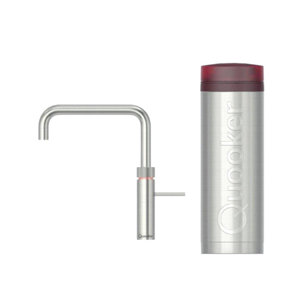 Quooker BE Fusion Square kokendwaterkraan - draaibare uitloop - PRO3 reservoir - Warm / kokend water - RVS