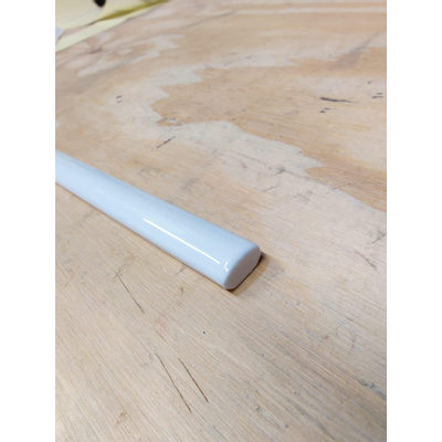 Cifre Cerámica Quart de Rond Bois Colonial Blanc mat 1.5x30 Carreau mural Brillant Blanc