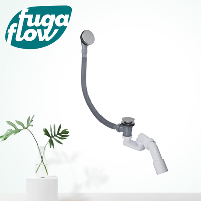 FugaFlow Efficiente Sobrado Combinaison vidage baignoire avec bonde clic-clac Chrome