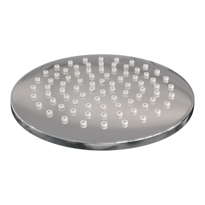 BRAUER Chrome Carving Thermostatische Regendouche inbouw - drukknoppen - SET 57 - 20cm hoofddouche - gebogen muurarm - 3 standen handdouche - doucheslang - wandaansluitbocht - chroom