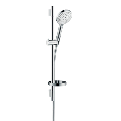 Hansgrohe Raindance Select S Doucheset - 120 - 3jet - met Unica - glijstang 65 cm en zeepschaal - hoogglans chroom