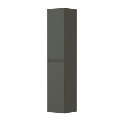 INK Armoire colonne gauche/droite 2 portes sans poignée laquée 45gr 35x35x170cm Vert béton mat