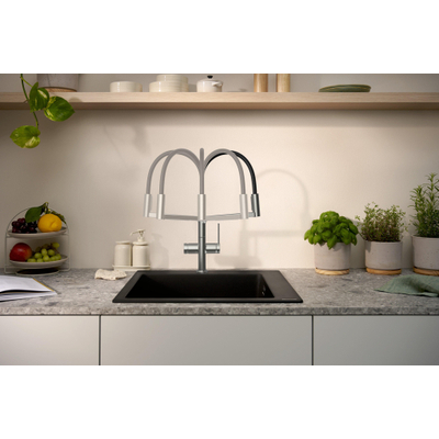 Hansgrohe Talis select keukenkraan powderspray 3jet bl.chr