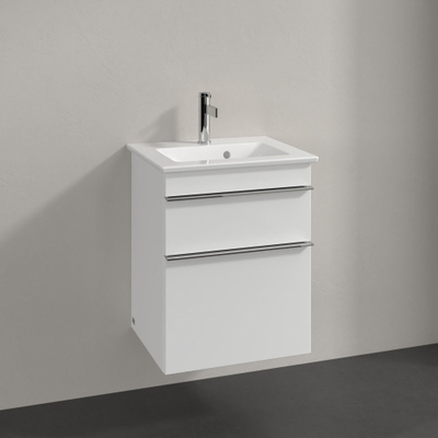Villeroy & Boch venticello fonteinonderbouwkast - met 2 laden - voor fontein - 46.6x42.6x59cm - glans wit