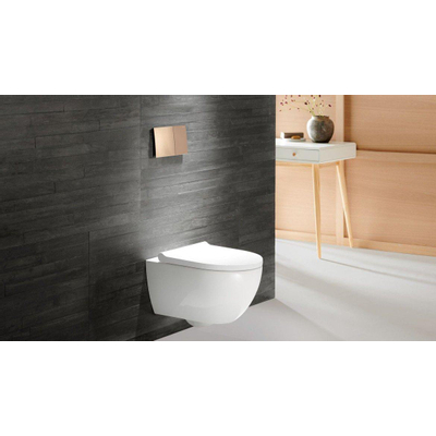 Geberit Acanto hangtoilet – TurboFlush – 36 x 53 cm – met softclose zitting – glans wit KeraTect