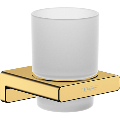 Hansgrohe AddStoris Q glashouder - met glas - goud