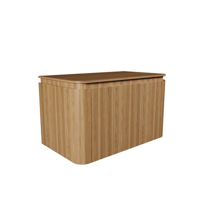 Royal Plaza Terra Ensemble meuble de salle de bains - 80x46.2x46cm - plan de toilette - 2 tiroirs - sandwood (chêne clair)