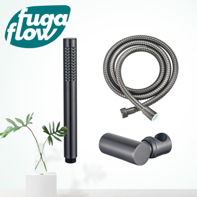 FugaFlow Eccelente Sobrado ensemble de douche à main comprenant une douchette à main, un support et un flexible de douche anti-torsion Gunmetal brossé PVD