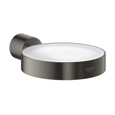 GROHE Atrio Porte-gobelet - 5.6x10.2x3.5cm - sans verre - graphite dur brossé